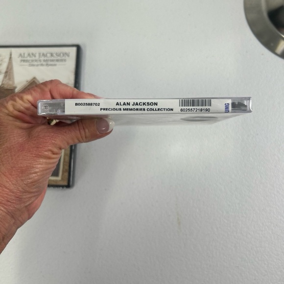 Brown and White Alan Jackson Media Set with Traditional Architecture - Picture 7 of 8